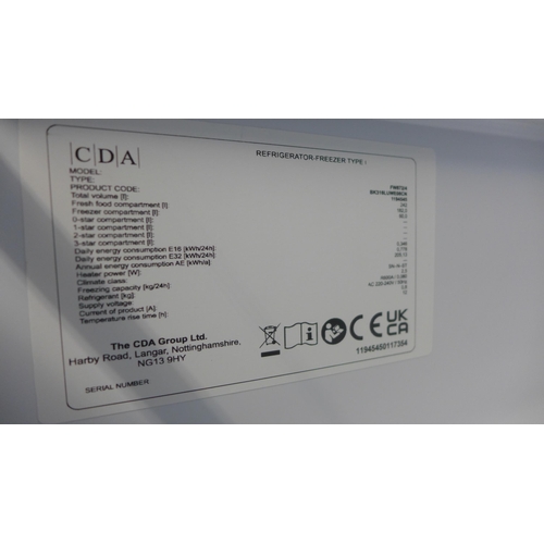 4015 - CDA 70/30 Integrated Fridge Freezer with LED light *This lot is subject to VAT