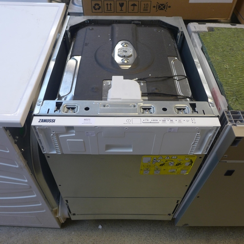 4021 - Zanussi Fully Integrated Slimline Dishwasher  *This lot is subject to VAT