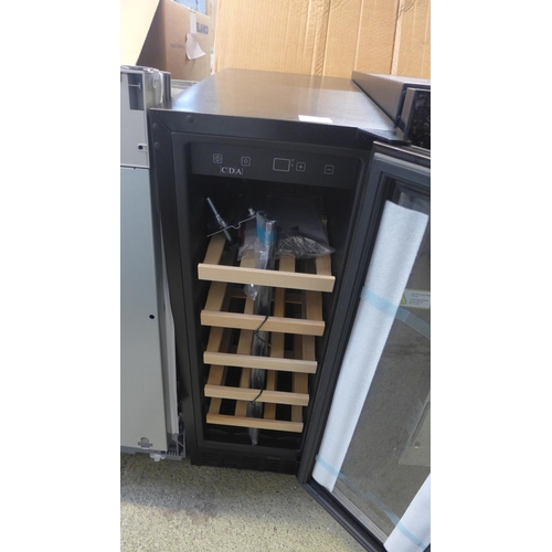 4024 - CDA Under Counter Wine Cooler, Viceroy slim Wine Cooler (Door requires attention) *This lot is subje... 