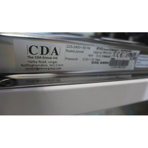 4027 - CDA Integrated Sliding Hinge Dishwasher  *This lot is subject to VAT