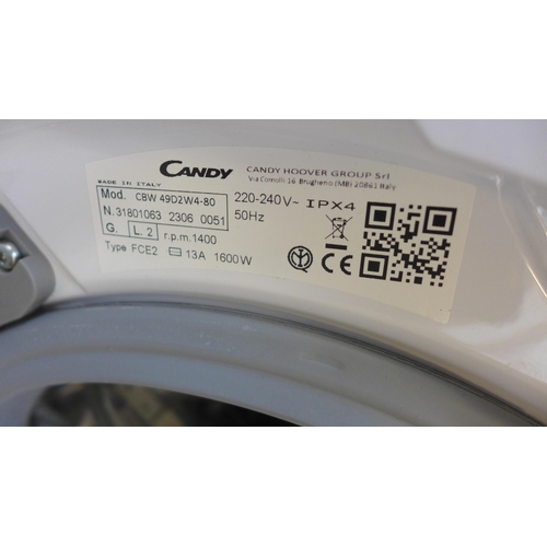 4057 - Candy Integrated Washing Machine 9kg (Door requires attention/Missing detergent door) *This lot is s... 