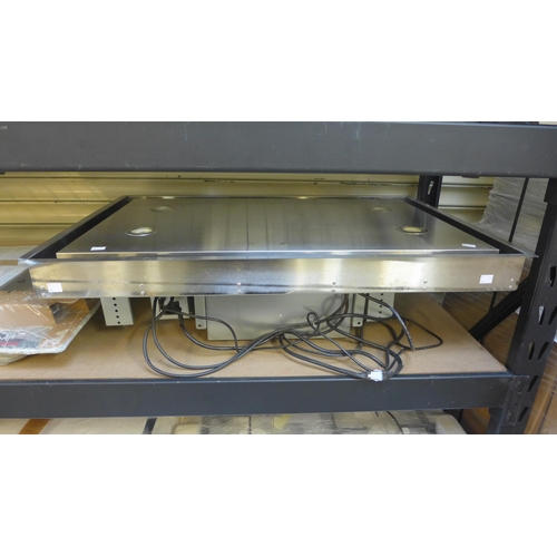 4061 - Neff Gas 5 Burner Hob Flame Select (Damaged) Stainless Steel Extractor (Transit Damaged) *This lot i... 