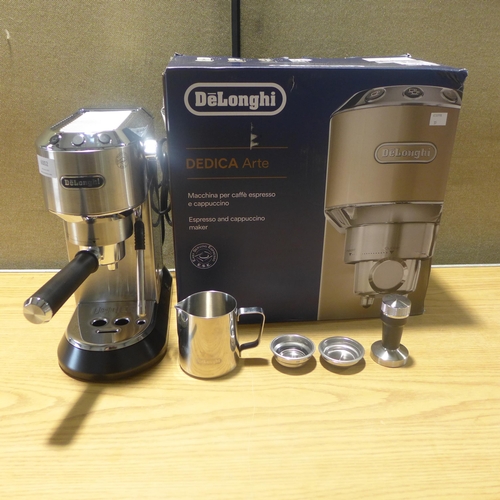 6002 - Delonghi Dedica coffee machine, Original RRP £166.66 + Vat (347-35) *This lot is subject to Vat