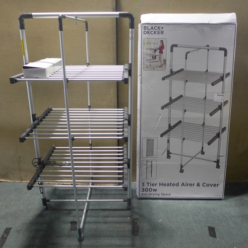 6014 - Black & Decker Heated Tower Airer, Original RRP £99.99 + Vat (347-90) *This lot is subject to Vat