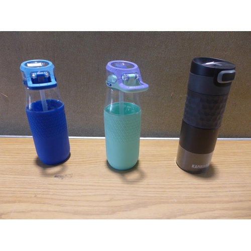 6034 - Two Zulu Water Bottles and a Kambukka Travel Mug (347-94,96) *This lot is subject to Vat