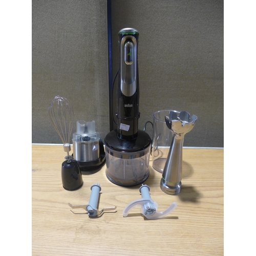 6043 - Ninja Kitchen Blender And A Braun Hand Blender (347-79,88) *This lot is subject to Vat