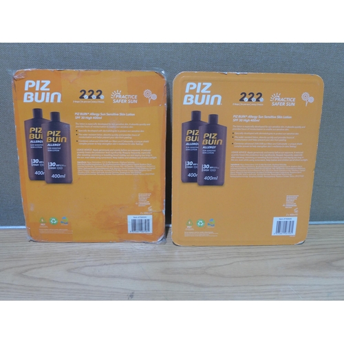 6075 - Two packs of Two Piz Buin Spf 30 Suncare Lotions  (347-80,81) *This lot is subject to Vat