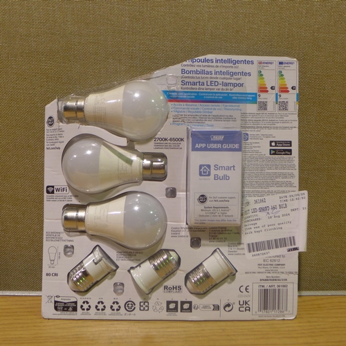 6080 - Feit Led Smart A60 Bulbs   (347-455) *This lot is subject to Vat