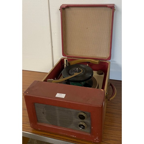 314 - A cased record player