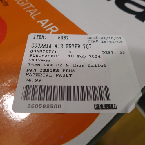 6232 - Gourmia 7Qt Air Fryer  (349-397) *This lot is subject to VAT