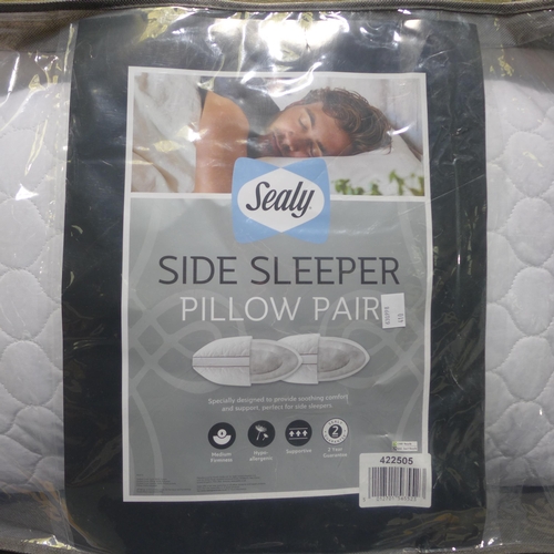 6234 - Three Sealy Side Sleeper Pillows (349-409,410) *This lot is subject to VAT