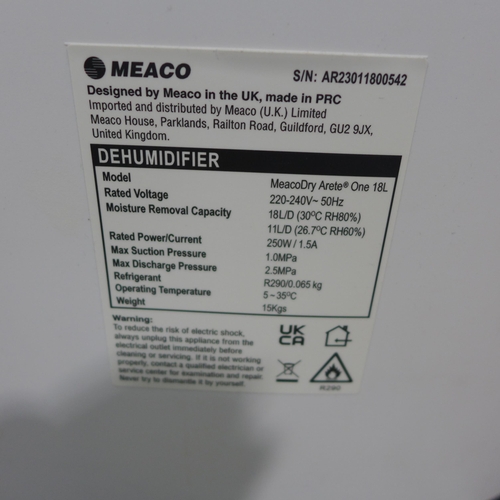 6245 - Meaco 18L Dehumidifier, Original RRP £179.99 + VAT (349-112) *This lot is subject to VAT