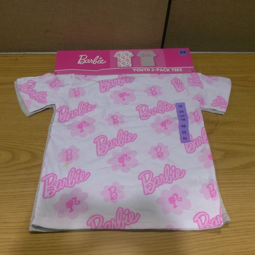 6108 - 14 Barbie Youth 2-pack T-shirts (347-646) *This lot is subject to VAT