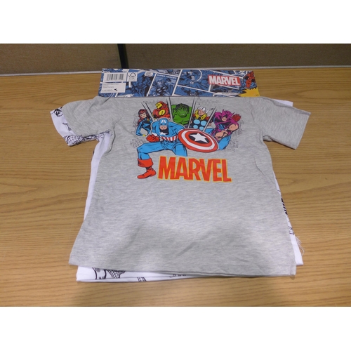 6109 - 25 Marvel Youth 2-pack T-shirts (347-647) *This lot is subject to VAT