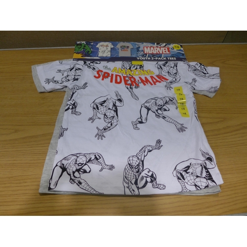 6109 - 25 Marvel Youth 2-pack T-shirts (347-647) *This lot is subject to VAT