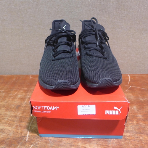 6114 - A pair of Puma Electron Street C Black trainers with box, size UK10 (347-651)*This lot is subject to... 