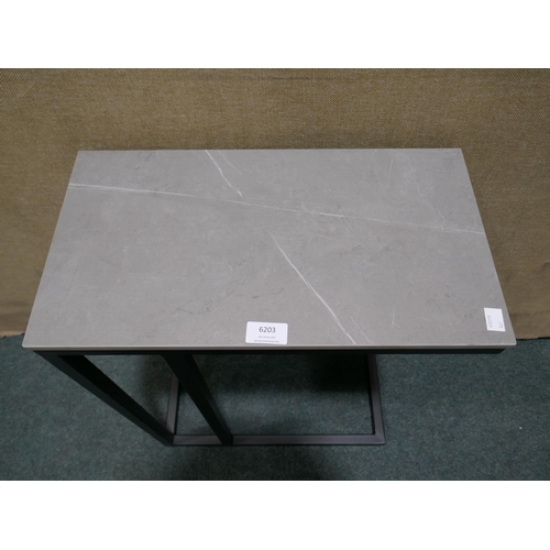 6203 - Sofia Grey Side Table   (349-449) *This lot is subject to VAT