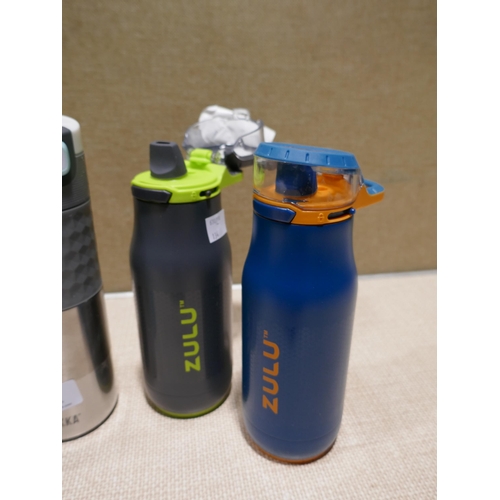 6208 - Two Zulu Stainless Steel Bottles and Two Kambukka Travel Mugs (349-134,137) *This lot is subject to ... 