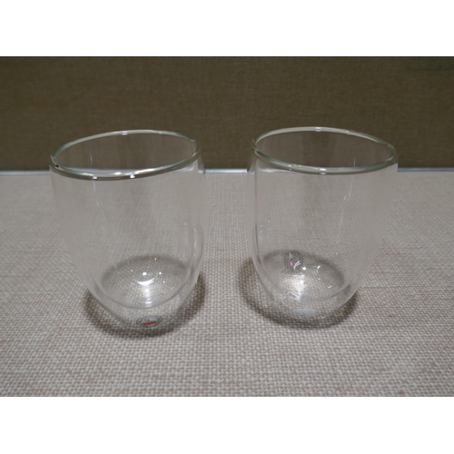 6211 - Bodum 'Pavina' Double Wall Glasses  (349-132) *This lot is subject to VAT