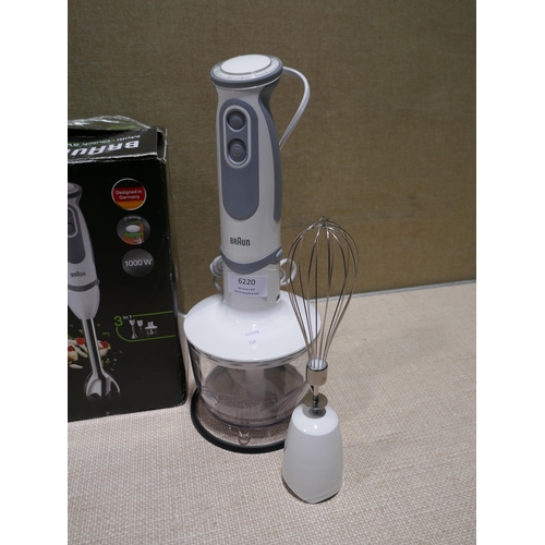 6220 - Braun Multiquick 5V Hand Blender (349-144) *This lot is subject to VAT