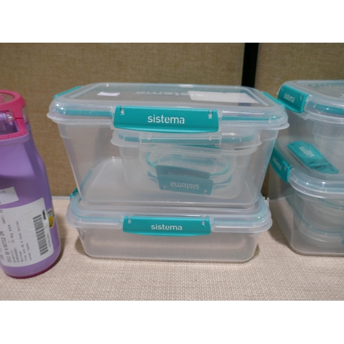 6268 - Sistema Klip It Plus food containers and Two Zulu Bottles (347-263,280) *This lot is subject to Vat