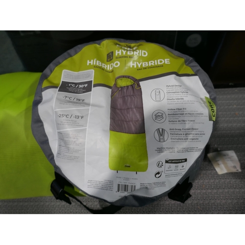 6272 - Herringbone Kitchen Mat And A Core Hybrid Sleeping Bag (347-231,254) *This lot is subject to Vat