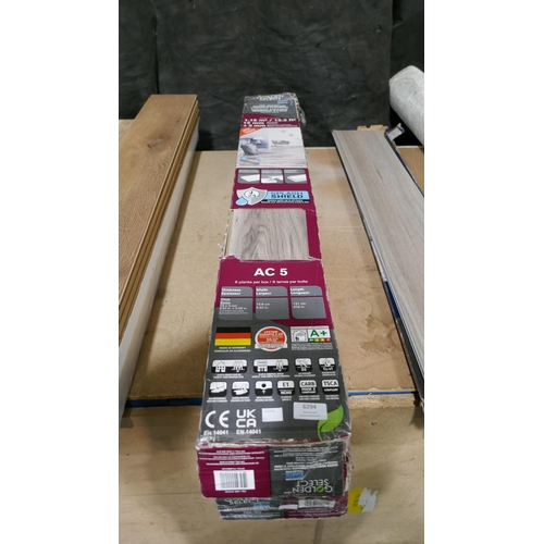 6294 - Two packs Of Grey Walnut Laminate Flooring     (347-217,218) *This lot is subject to Vat