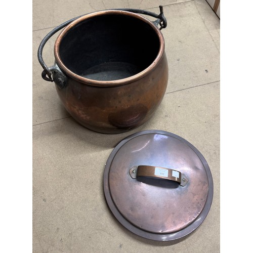 269 - A copper cauldron