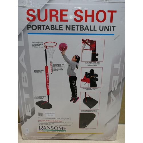 6140 - Sure Shot Netball Unit And A Tekk Mini Basketball Hoop (349-39,52) *This lot is subject to VAT