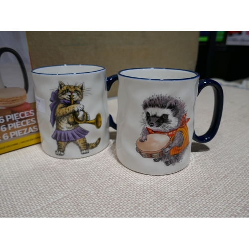 6154 - Animal Orchestra Mugs  (349-390) *This lot is subject to VAT