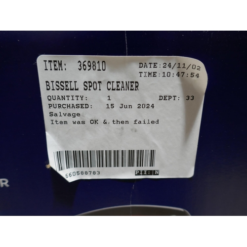 6158 - Bissell Spot Cleaner, Original RRP £99.99 + VAT (349-203) *This lot is subject to VAT