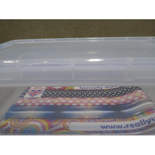 6165 - Six Iris 15L Storage Boxes And Two Really Useful Wrapping paper boxes (Damaged) (349-263,264,454,455... 