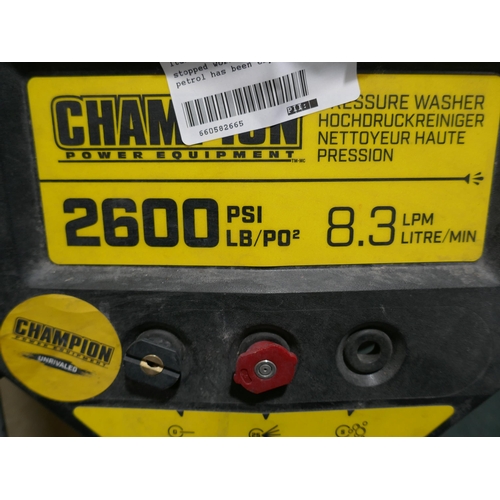 6184 - Champion Petrol 2600 Psi Pressure Washer, Original RRP £299.99 + Vat (347-17) *This lot is subject t... 