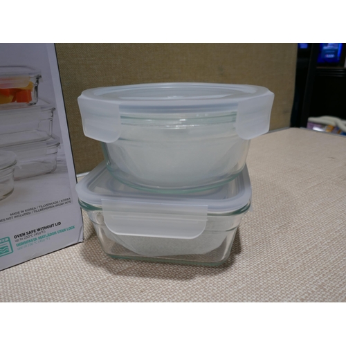 6186 - Glasslock Food Storage Containers  (349-284) *This lot is subject to VAT