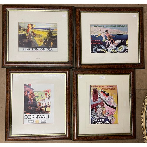 334 - Four framed travel prints