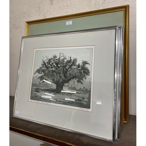 331 - * Marsden, eight engravings, numbered and signed, including two Artists Proof, framed