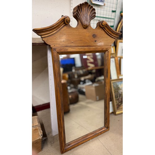 294 - A French Style pine framed mirror