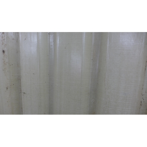 5213 - 13 Filon roofing sheets - approximately 205cm x 125cm