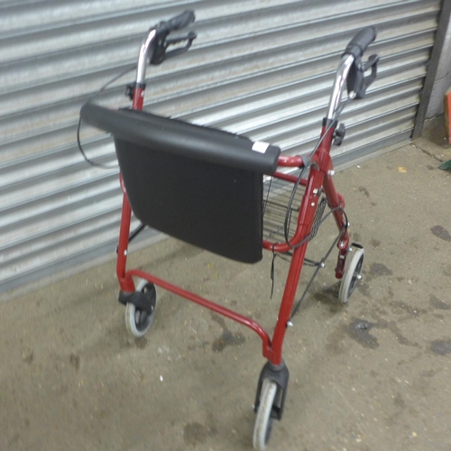 5235 - A Soma Sparrow large wheeled user operated wheelchair with foot rests and a four wheeled rollator