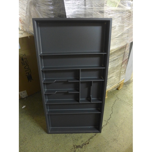 4095 - A pallet of 10 Compartment Plastic Cutlery Inserts - Space Grey, Original RRP £1000.93 + Vat  *This ... 