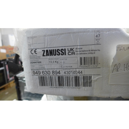 4097 - Zanussi Gas 5 Burner Hob - Stainless Steel *This lot is subject to VAT