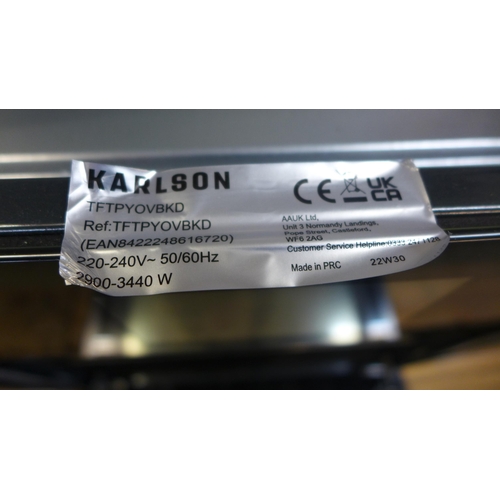 4101 - Karlson Single Pyrolytic Oven - Black *This lot is subject to VAT