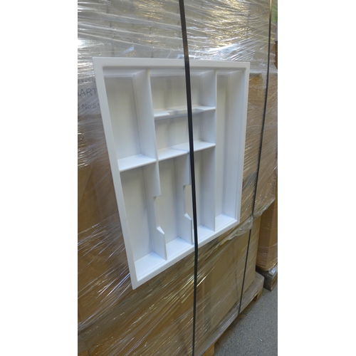 4116 - Pallet of 10 and 8 Compartment Plastic Cutlery Inserts Original RRP £910.14 + Vat *This lot is subje... 