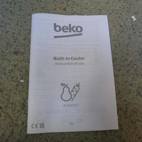 4118 - Beko Integrated Tower Fridge (Door requires attention) *This lot is subject to VAT