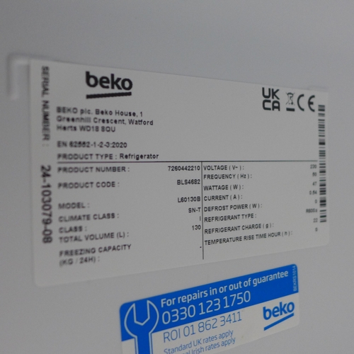 4125 - Beko Integrated Under Counter Fridge *This lot is subject to VAT