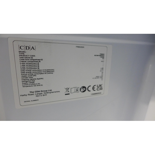 4179 - CDA Integrated Frost Free Tower Freezer (Transit scratches to front and side)*This lot is subject to... 