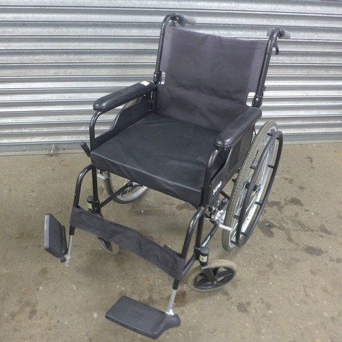 5235 - A Soma Sparrow large wheeled user operated wheelchair with foot rests and a four wheeled rollator