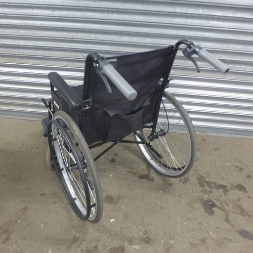 5235 - A Soma Sparrow large wheeled user operated wheelchair with foot rests and a four wheeled rollator