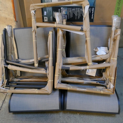 3245A - An Agio sling garden table and garden chairs ( No Fixings) (338-433) *This lot is subject to Vat