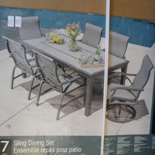 3245A - An Agio sling garden table and garden chairs ( No Fixings) (338-433) *This lot is subject to Vat